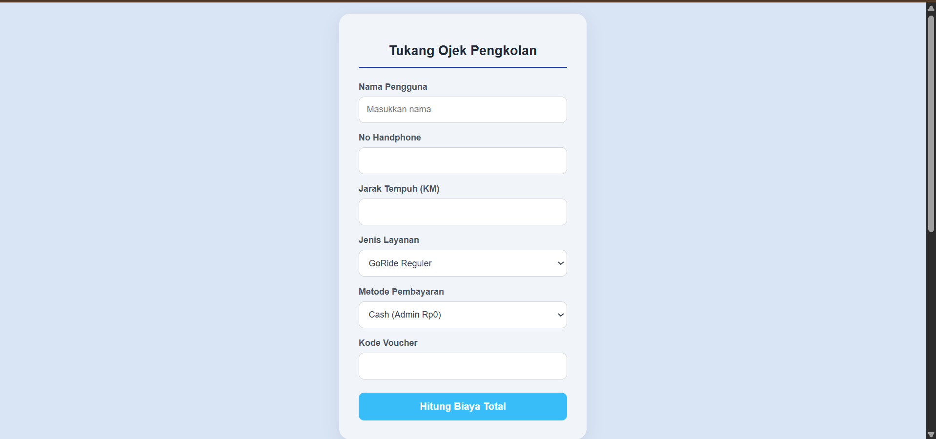 Tukang Ojek Pengkolan (SAS)